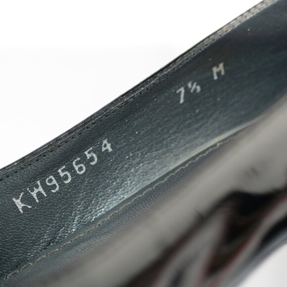 Stuart Weitzman Womens Pump Size 7.5 Black Patent Kitten Heels Retro Dress Shoe - Picture 10 of 12